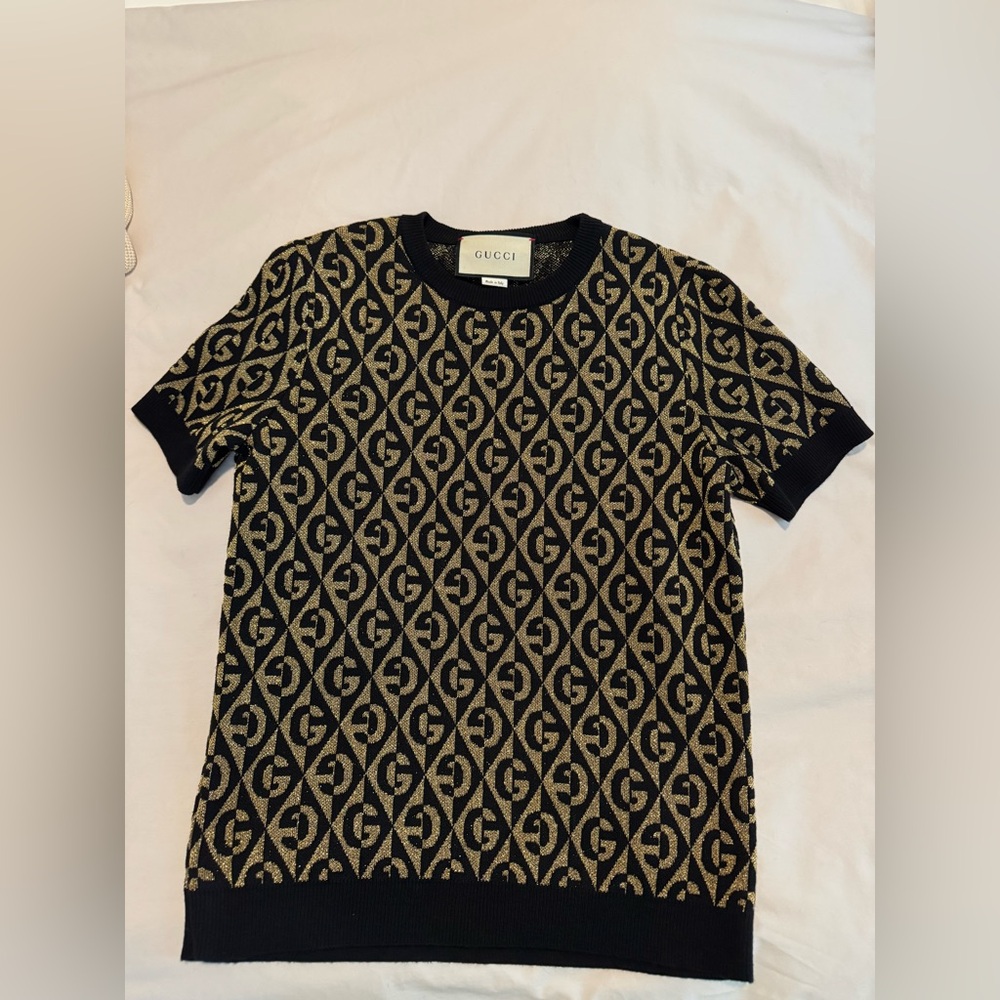 Gucci Black and Gold Patterned Women’s Sweater